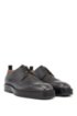 Derby shoes in Scotch-grain calf leather, Brown