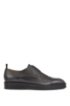 Derby shoes in Scotch-grain calf leather, Brown