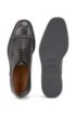 Derby shoes in Scotch-grain calf leather, Brown