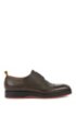 Derby shoes in Scotch-grain calf leather, Dark Brown
