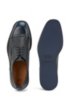 Derby shoes in Scotch-grain calf leather, Black