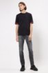 Slim-fit jeans in black comfort-stretch denim, Anthracite