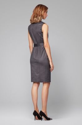hugo boss grey dress