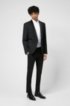 Derby shoes in smooth leather with rubber-injected sole, Black