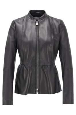 hugo boss leather jackets womens