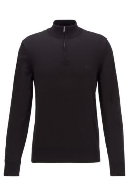 hugo boss zip golf jumper