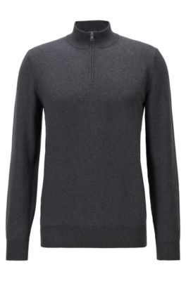 hugo boss zip sweater