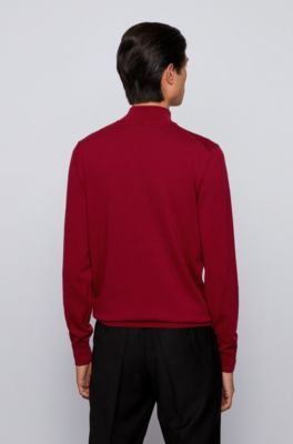 hugo boss jumper red and black