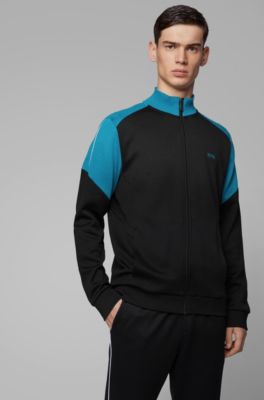 Regular-fit tracksuit with colour-blocking