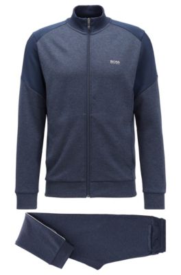 grey and blue hugo boss tracksuit