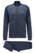 Regular-fit tracksuit with colour-blocking, Blue