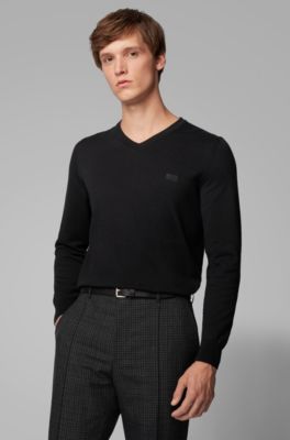 mens hugo boss trainers black