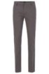 Slim-fit chinos in micro-patterned stretch cotton, Grey