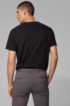 Slim-fit chinos in micro-patterned stretch cotton, Grey