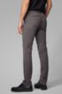 Slim-fit chinos in micro-patterned stretch cotton, Grey