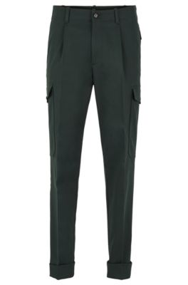 BOSS - Relaxed-fit cargo trousers in 