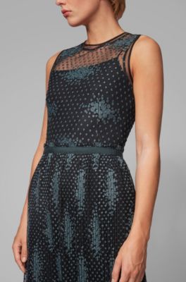 hugo boss polka dot dress