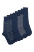 Four-pack of gift-boxed regular-length socks, Dark Blue
