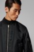 Regular-fit jacket with contrast side panels, Black