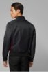 Regular-fit jacket with contrast side panels, Black