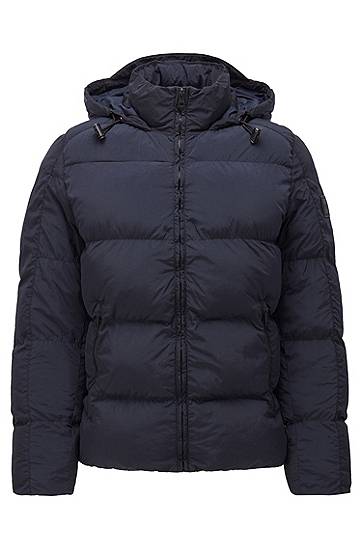 Hugo Boss Regular-fit Jacket With High-tech Filling In Blue