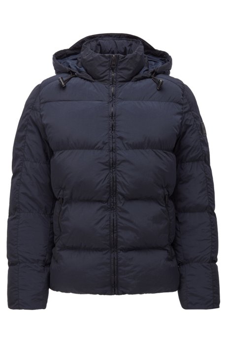 Regular-fit jacket with high-tech filling, Dark Blue