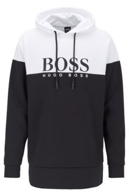 BOSS - Colour-block hooded loungewear 