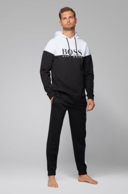 hugo boss black and white hoodie