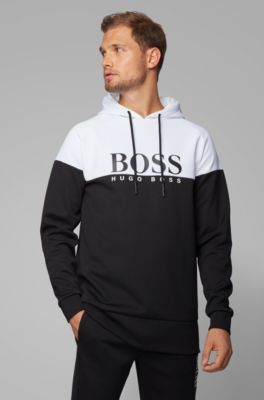 BOSS - Colour-block hooded loungewear 