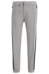 Tapered-fit jogging trousers in Italian jersey, Light Grey