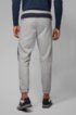 Tapered-fit jogging trousers in Italian jersey, Light Grey