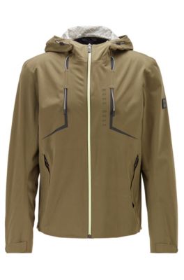 hugo boss hooded coat