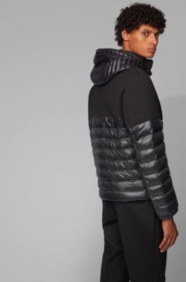 hugo boss mens padded jacket