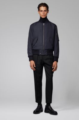 mens bomber jacket hugo boss