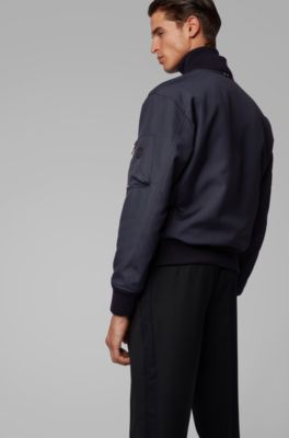 hugo boss bomber jacket navy