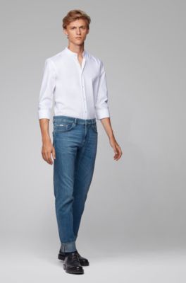 BOSS - Slim-fit jeans in Italian 