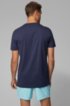 Relaxed-fit beach T-shirt with foil logo, Dark Blue