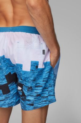 boss swim shorts mens