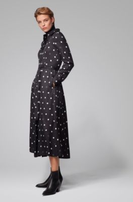 hugo boss polka dot dress