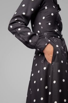 hugo boss polka dot dress