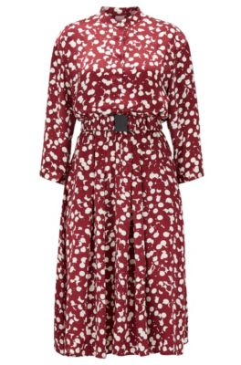 hugo boss polka dot dress