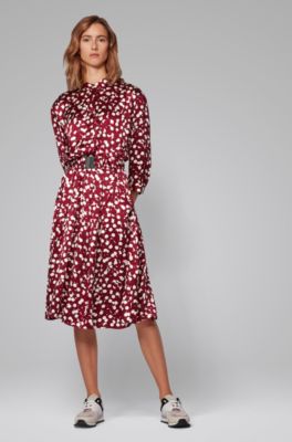 hugo boss polka dot dress