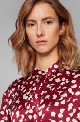 hugo boss polka dot dress
