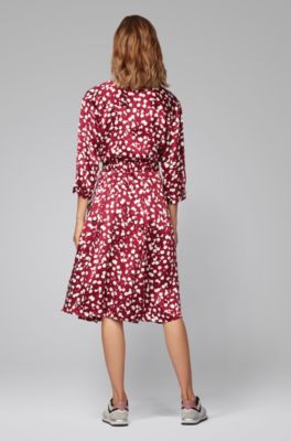 hugo boss polka dot dress