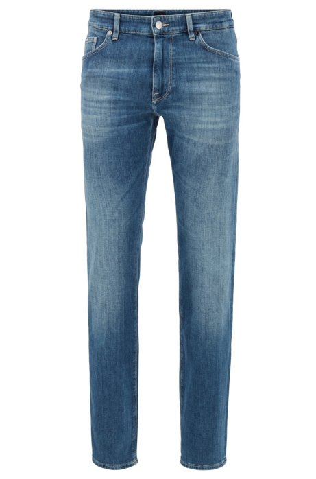 Regular-fit jeans in super-soft stretch denim, Blue