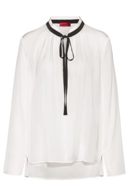 hugo boss silk blouse