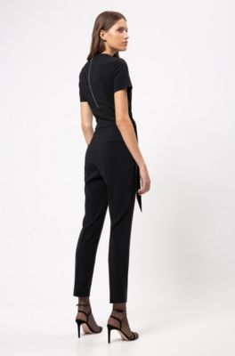 long sleeve printed jumpsuit