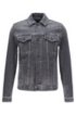 Regular-fit jacket in grey super-stretch denim, Grey