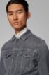 Regular-fit jacket in grey super-stretch denim, Grey