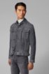 Regular-fit jacket in grey super-stretch denim, Grey